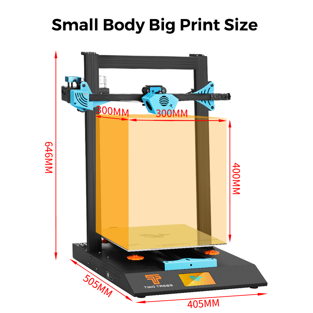 Twotrees Blu-5 Bluer Plus l3D  – Corexy 3D Printer Kit Bewertung und Preis