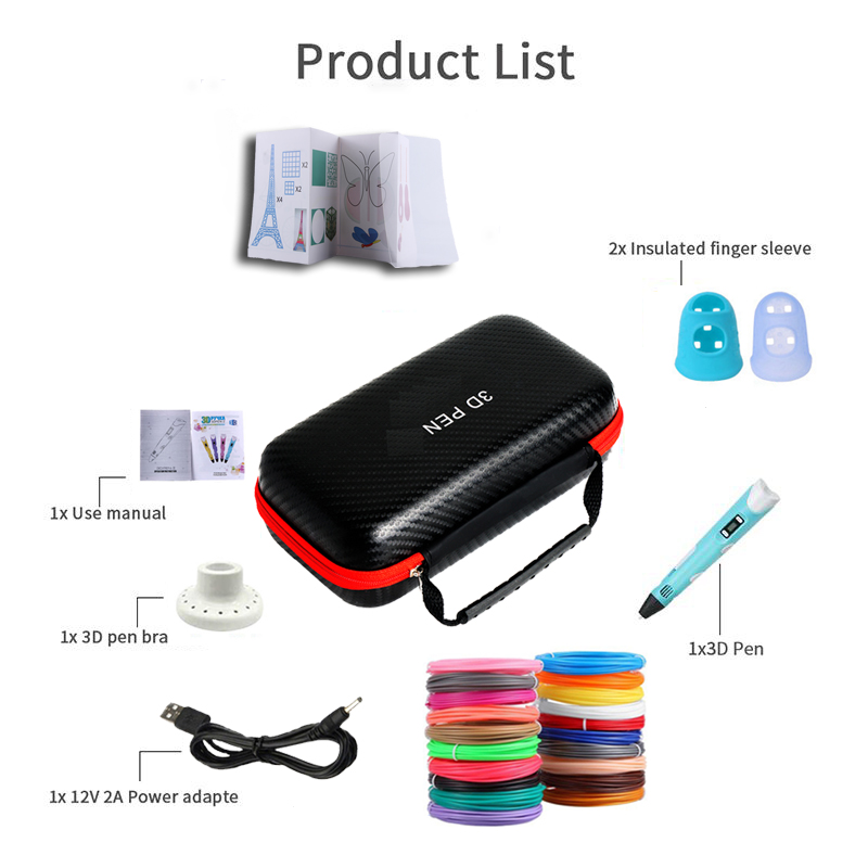 3D-Stift für Kinder mit LCD-Bi – Pla Filament Bewertung und Preis
