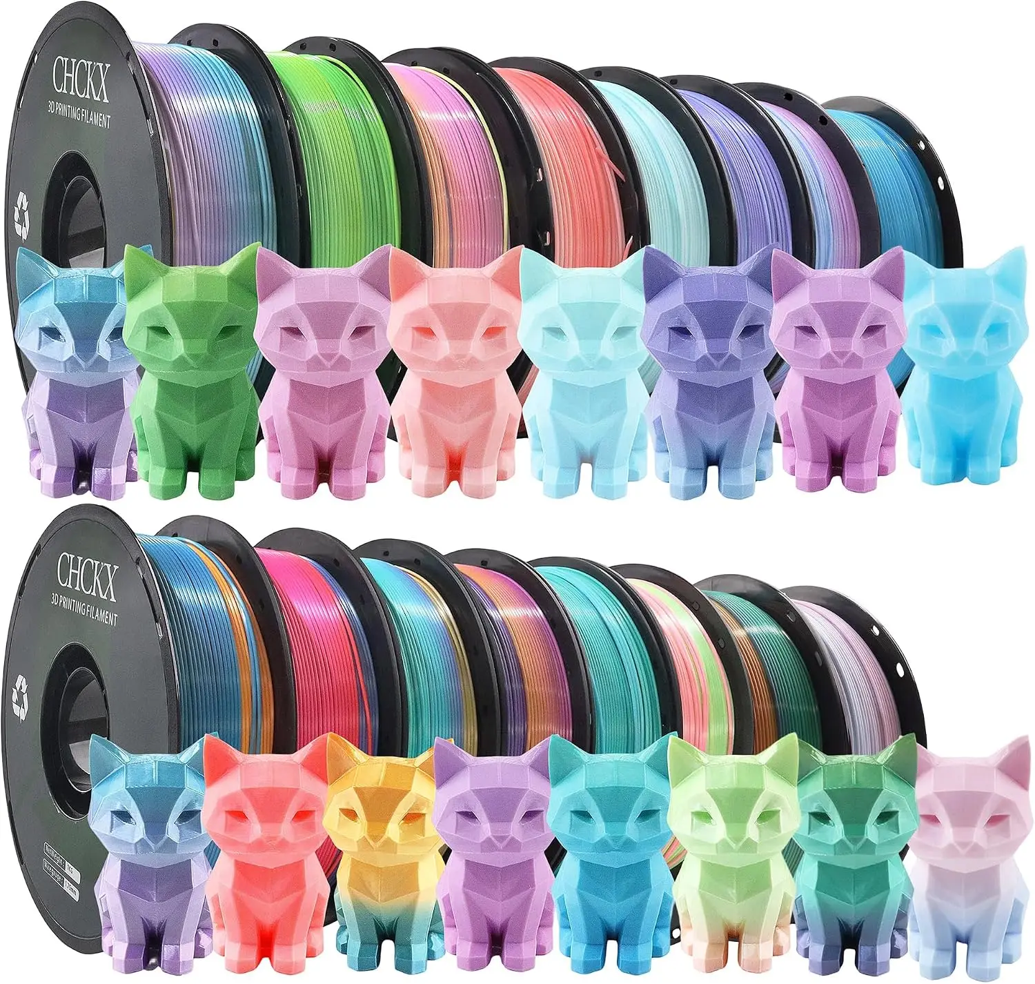 US-Lager 16er-Pack Seiden-Rege – Pla Filament Bewertung und Preis