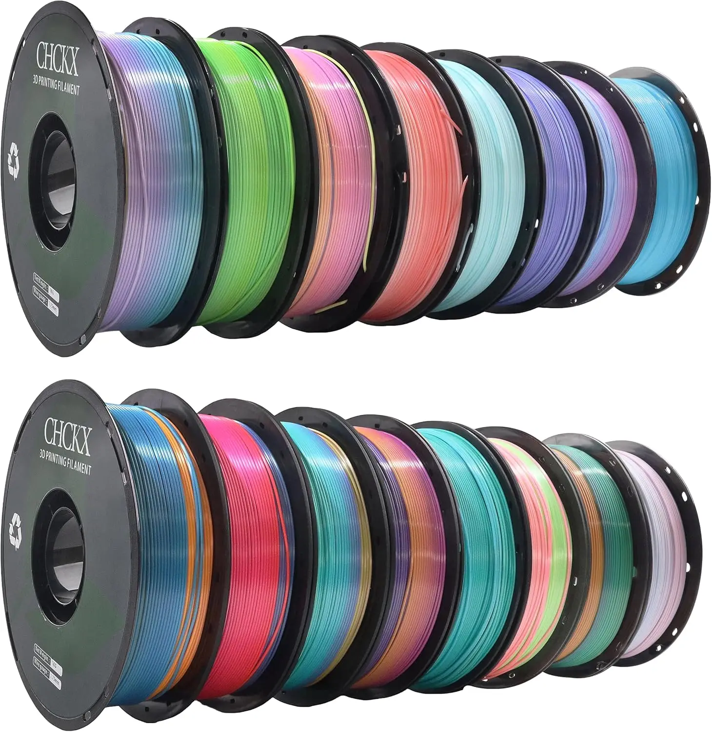 US-Lager 16er-Pack Seiden-Rege – Pla Filament Bewertung und Preis